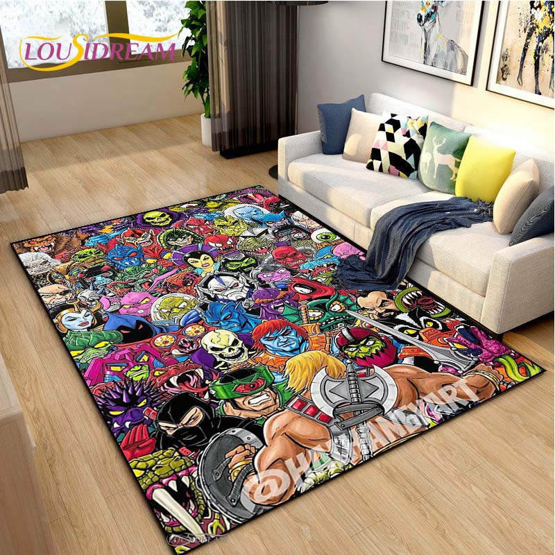 Kitchen Gadgets For Men - Cartoon Amine H-HE-MAN-M-MAS-TERS UnSlip Rug for