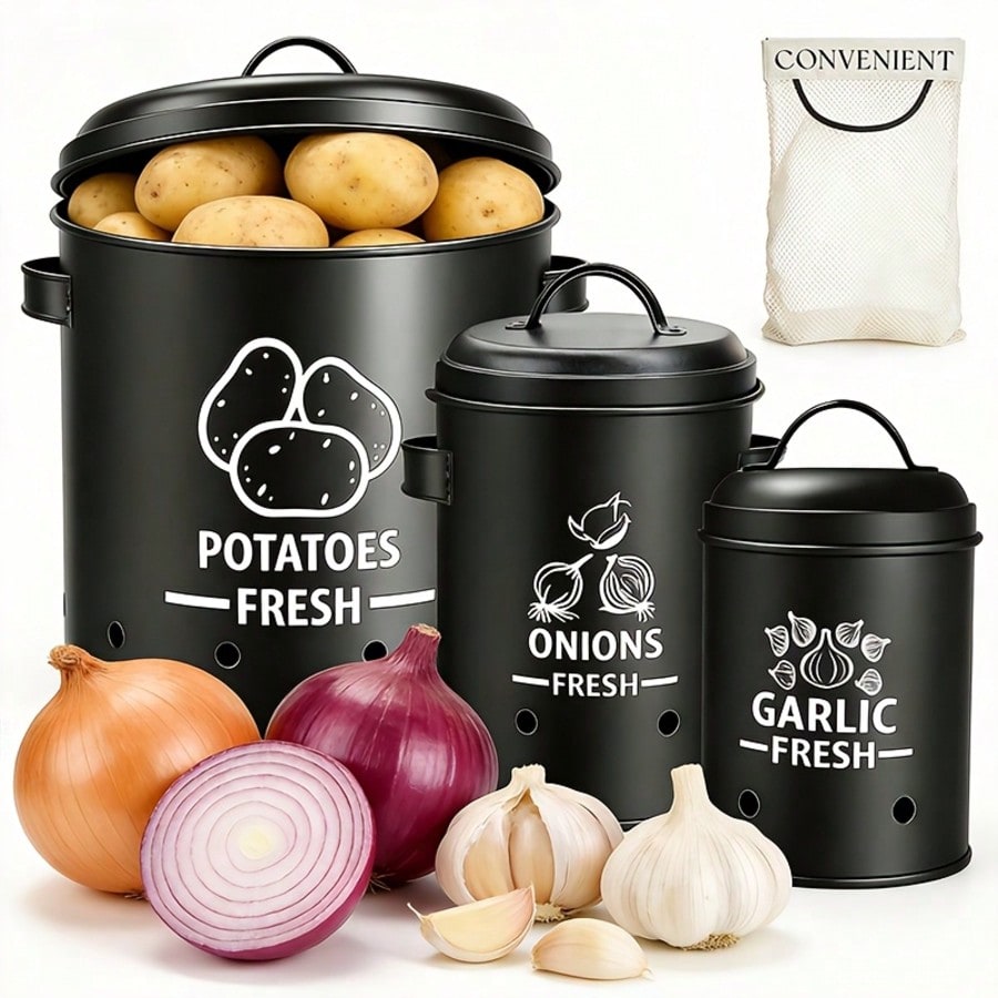 Potato Onion Garlic Storage Bi - Kitchen Gadgets Organizer review and price