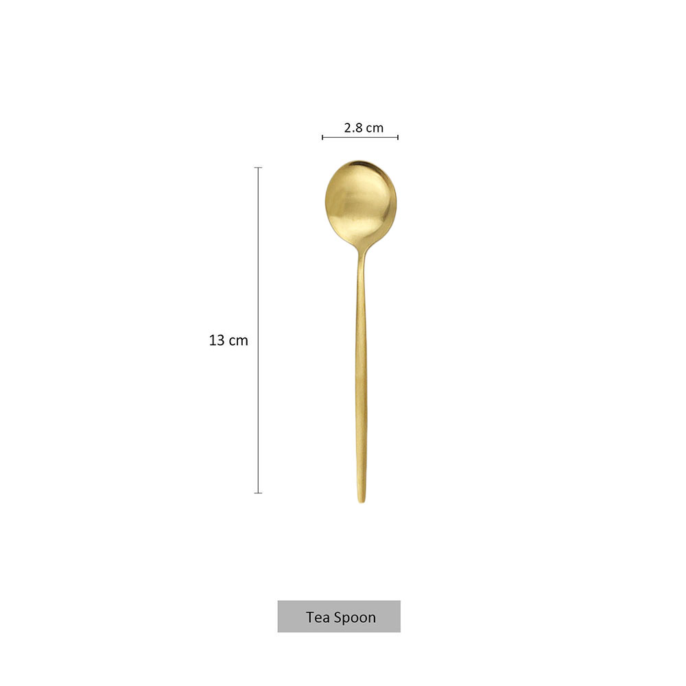 6Pcs Small Matte Spoon Tea Cof - Kitchen Gadgets Gold review and price