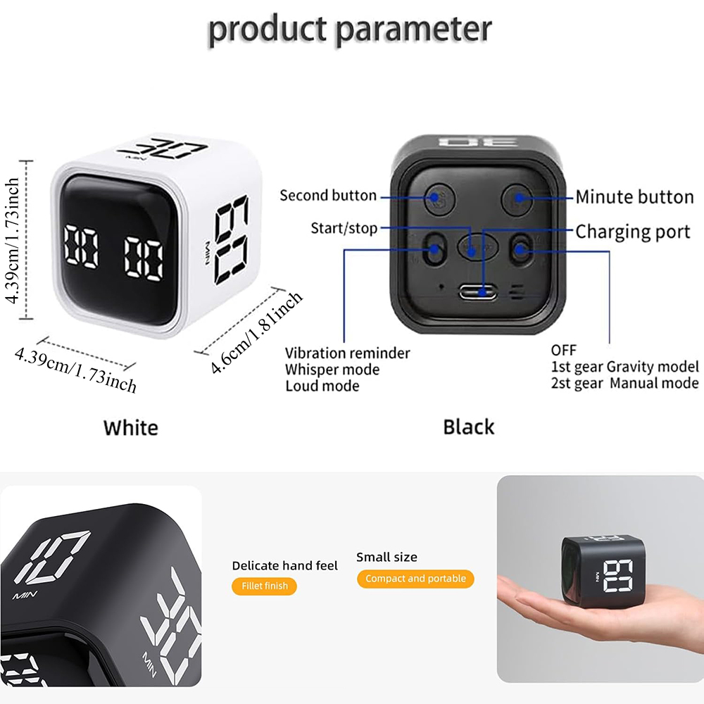 Multifunctional Cube Timer - 5 - Kitchen Helper Gadgets review and price