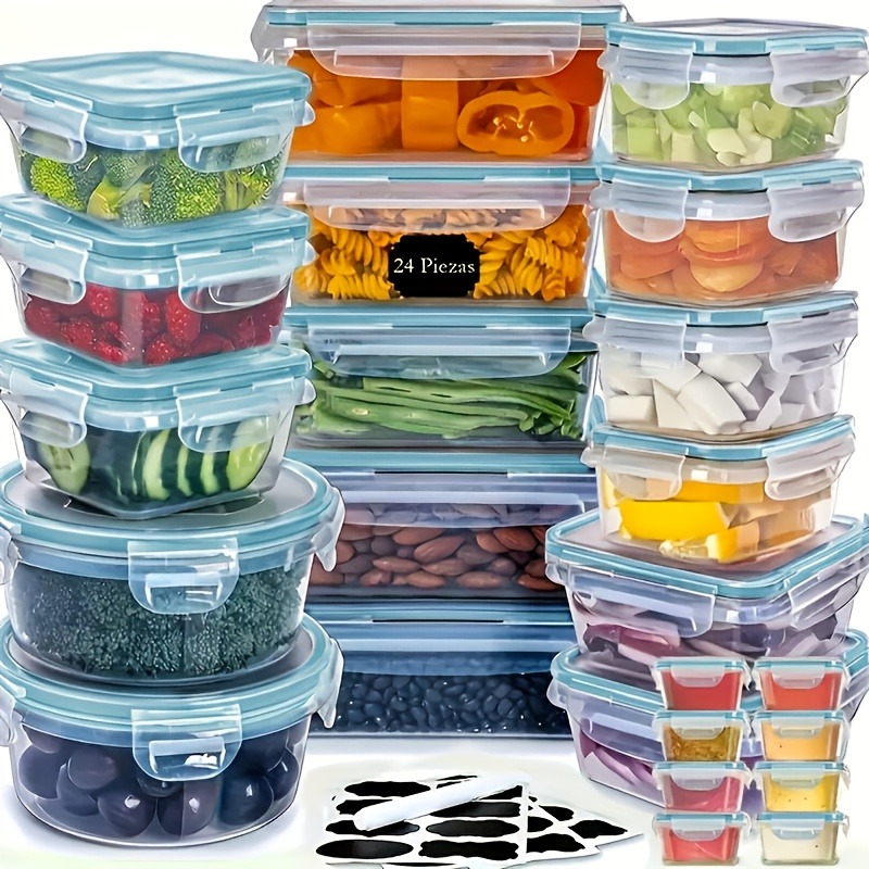 48PCS BPA-Free Food Storage Se - Kitchen Gadgets Organizer review and price